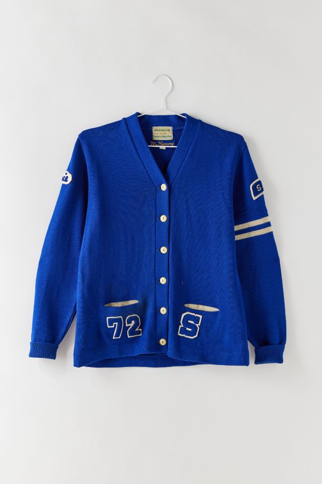 Retro discount letterman sweater