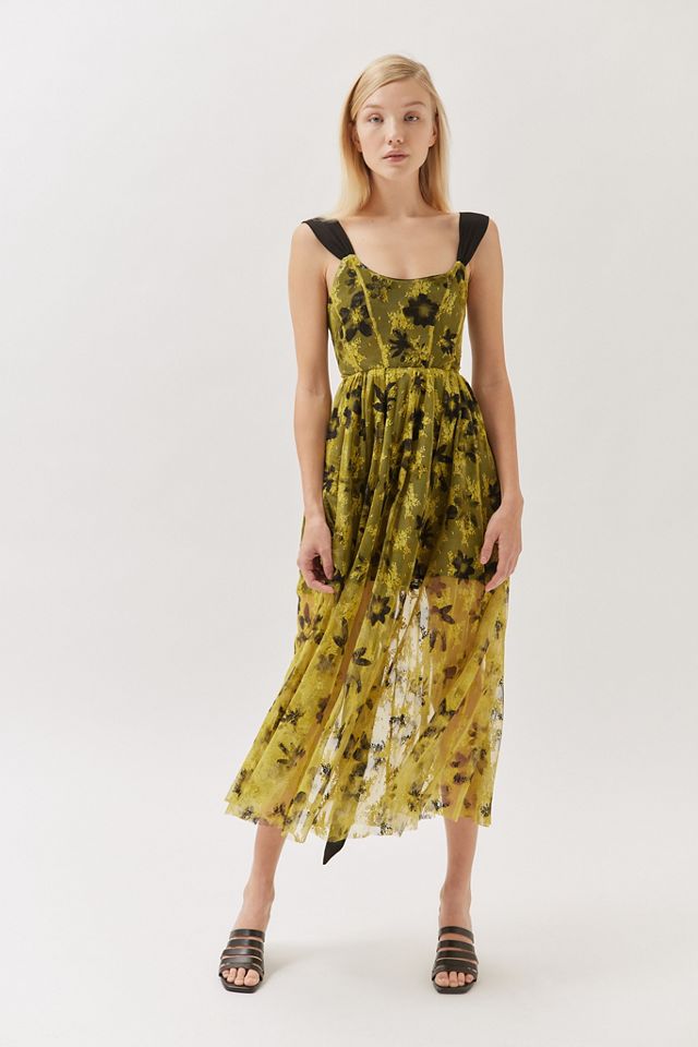 UO Gloria Lace-Up Maxi Dress #1
