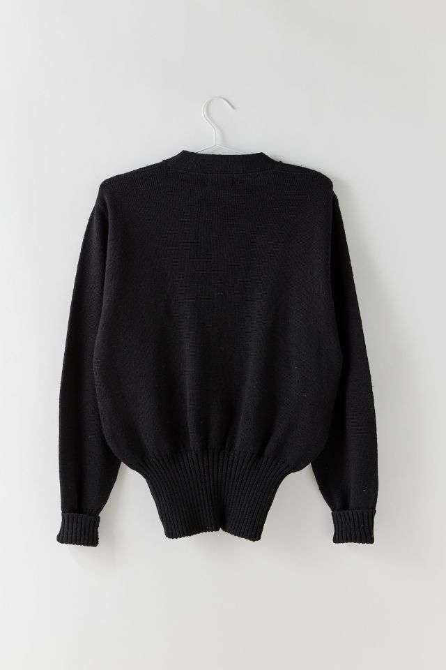 Chandail universitaire vintage avec col en V « T » #1