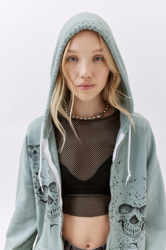 Project Social T Skull Zip-Up Hoodie Sweatshirt #3