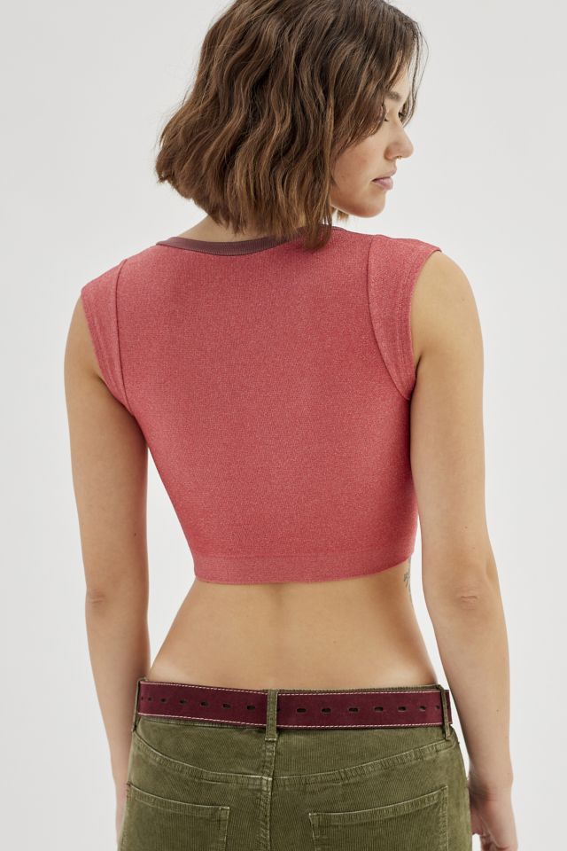 Out From Under Go For Gold Seamless Sparkly Top #2