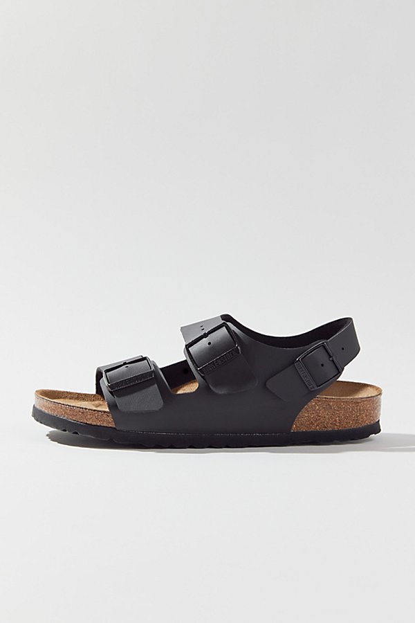 Shop Birkenstock Milano Sandal In Black, Women's At Urban Outfitters