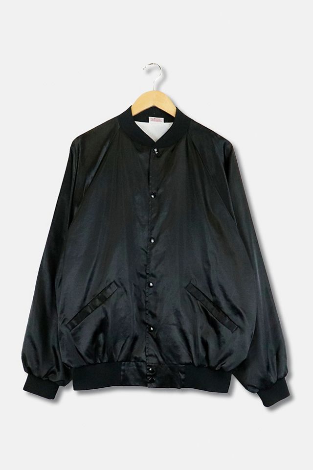 Satin Bomber Shell Jacket Superblack/Glass main image 1