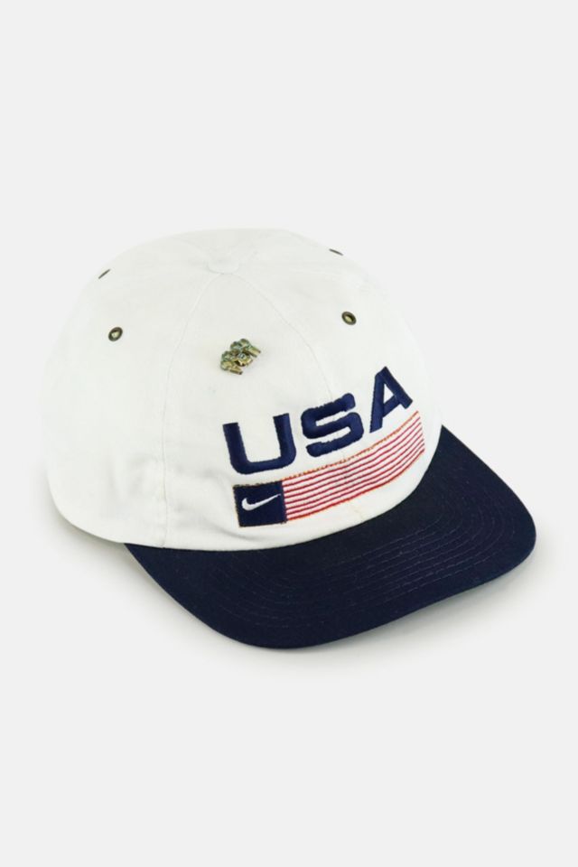 advocaat Monetair Smash Vintage Nike USA Snapback Hat With Olympics Pin | Urban Outfitters