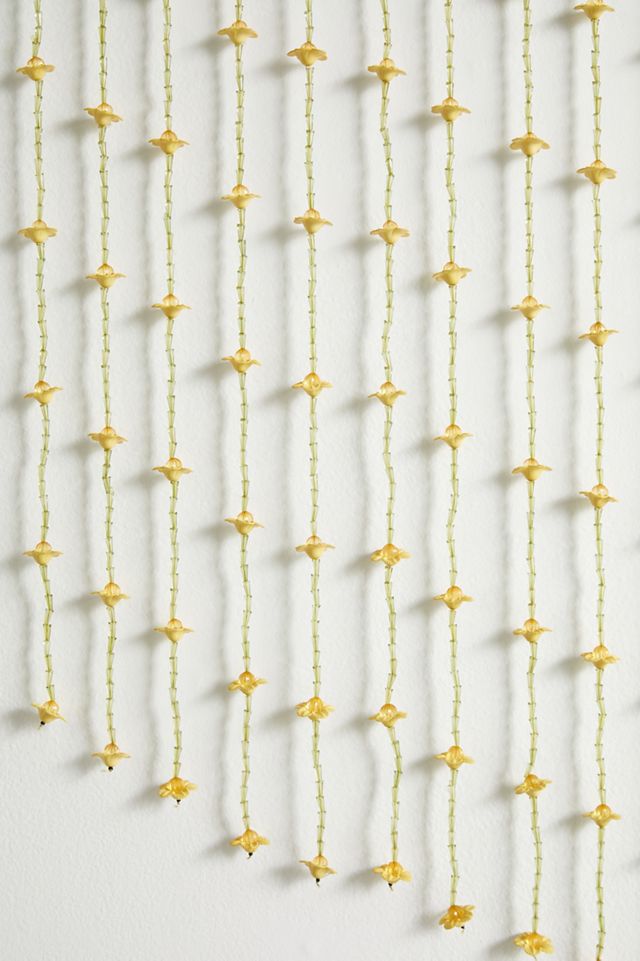 Flower Beaded Window Valance #4