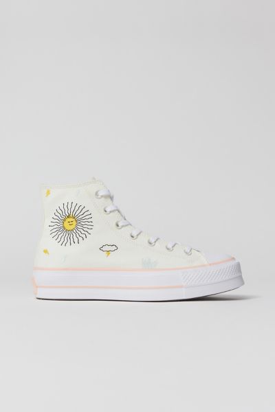 converse chuck taylor all star hi embroidered floral w