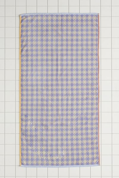 Baggu Reversible Bath Towel In Blue Multi