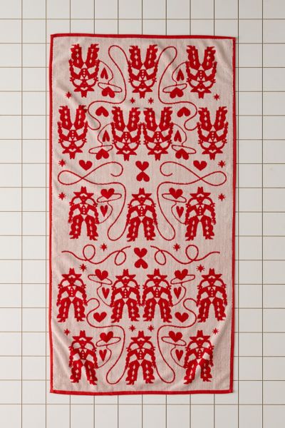 Baggu Reversible Bath Towel In Cowgirl At Urban Outfitters