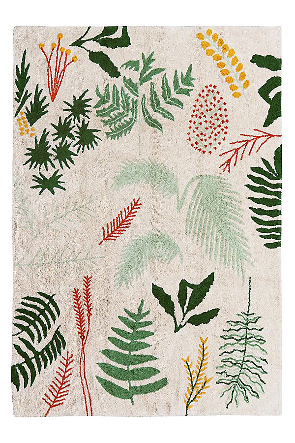 Shop Lorena Canals Washable Botanical Rug In Natural At Urban Outfitters