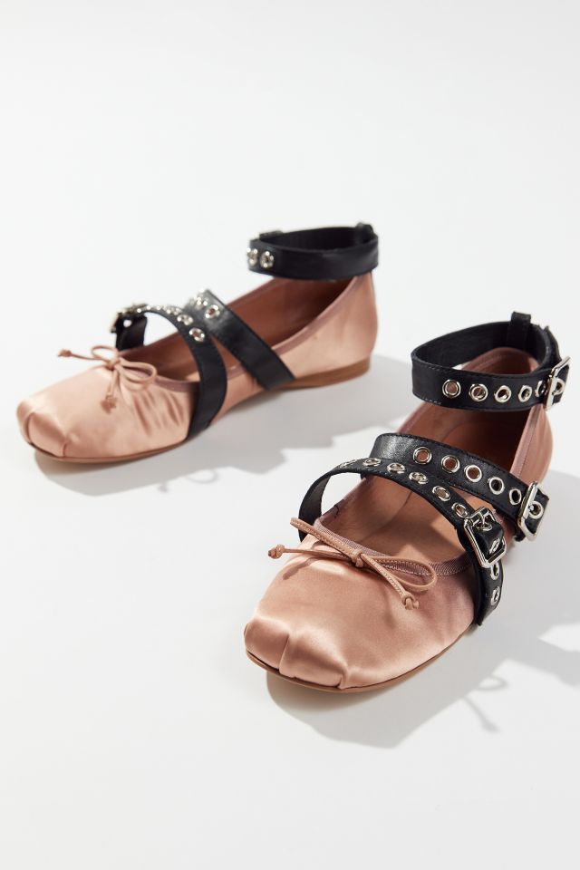 Jeffrey Campbell Choreo Buckled Ballet Flat #5