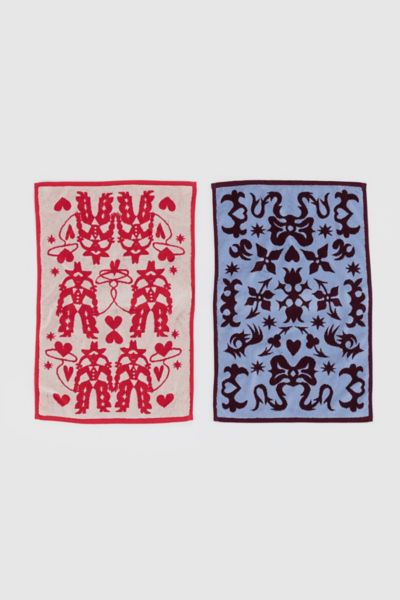 Baggu Reversible Hand Towel Set In Western At Urban Outfitters