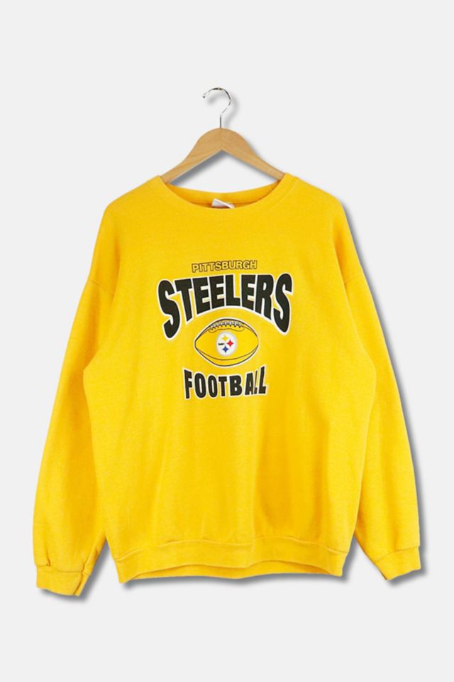 vintage Yellow NFL Steelers Hoodie Size L – JNGarmz