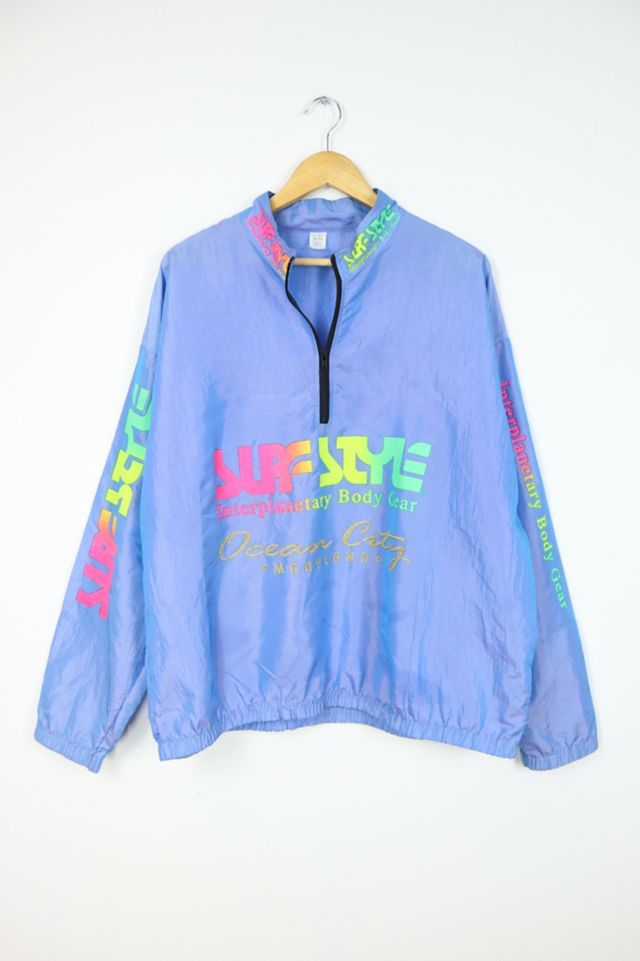 Vintage Surf Style Ocean City Windbreaker