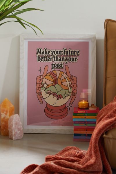 Kira Cyan Future Joy Art Print | Urban Outfitters