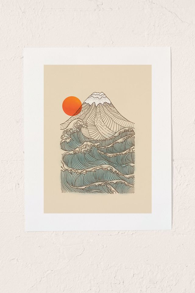 Jimmy Tan Mount Fuji The Great Wave Art Print