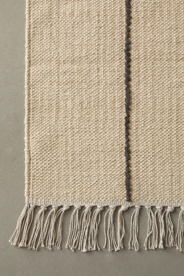 Elijah Lines Brushed Rug | Urban Outfitters