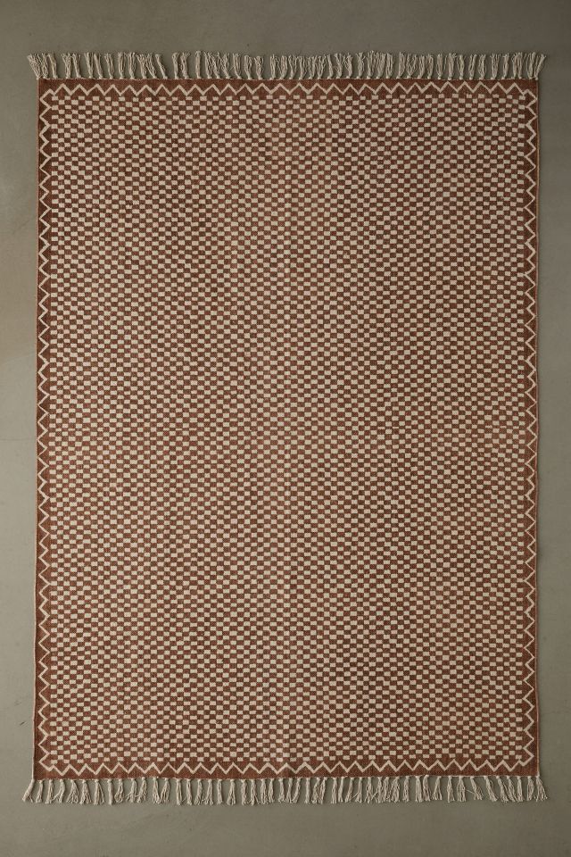 Brushed Checkerboard Rug #1