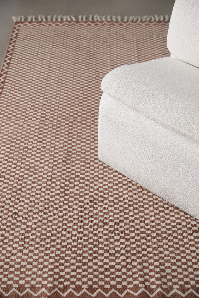 Brushed Checkerboard Rug #2