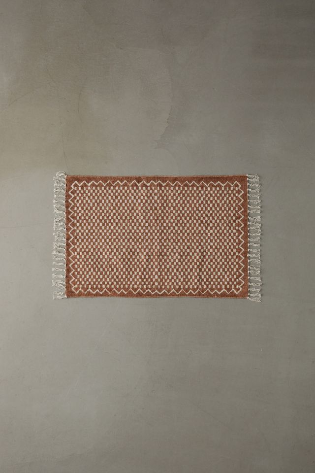 Brushed Checkerboard Rug #4