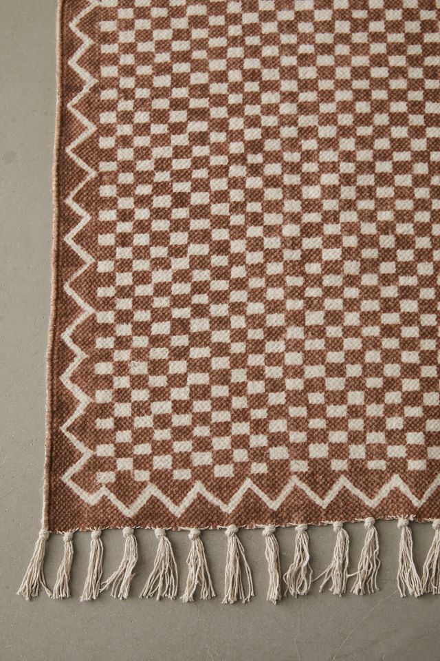 Brushed Checkerboard Rug #5