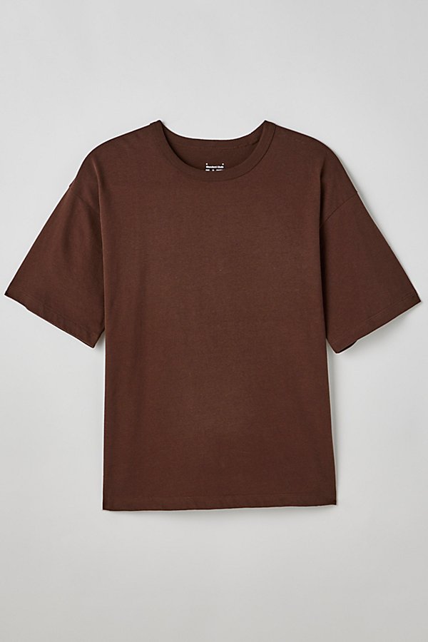 Standard Cloth Oversized Boxy Tee In Brown