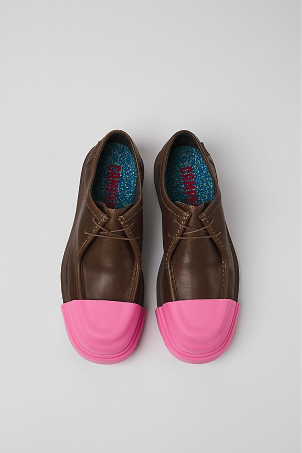 Shop Camper Junction Leather Moc-toe Shoes In Brown, Men's At Urban Outfitters
