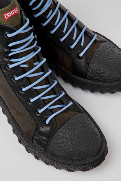Camper Ground Leather Ankle Boots In Black