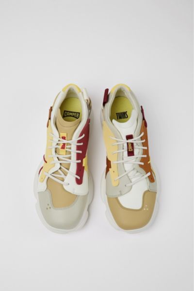Camper Tws Karst Lace-up Leather Sneakers In Neutral Multi