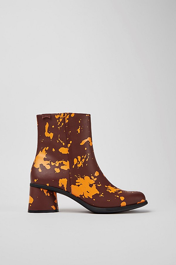 CAMPER KIARA LEATHER ANKLE BOOTS IN ORANGE, WOMEN'S AT URBAN OUTFITTERS