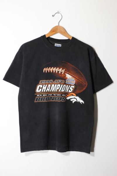 1998 Back to Back Super Bowl Denver Broncos BEAT UP T-Shirt – Red Vintage Co