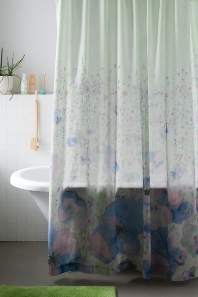 Philomena Pansy Shower Curtain Urban Outfitters