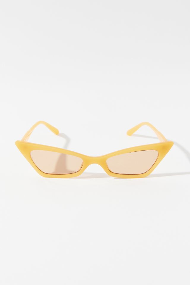Alanis Slim Angular Cat-Eye Sunglasses #1