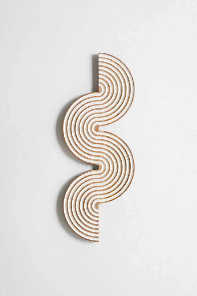 Bekah Carved Wood Wall Hanging #1