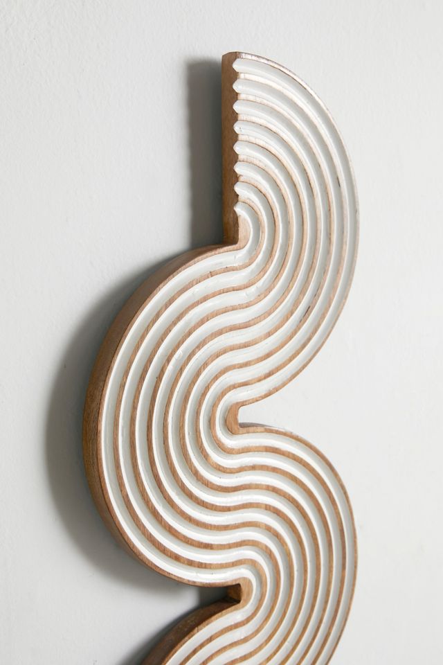 Bekah Carved Wood Wall Hanging #2