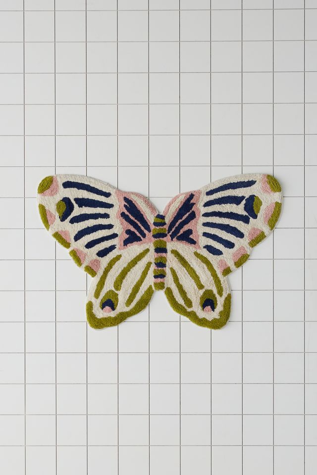 Butterfly on sale bath mat