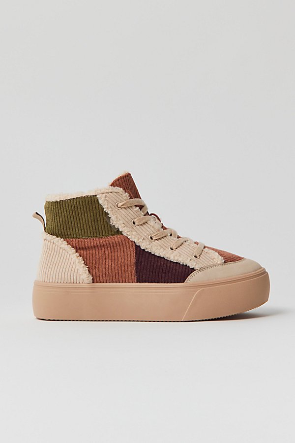 Rocket Dog Flair Patchwork High-top Platform Sneaker In Mauve, Women's At Urban Outfitters