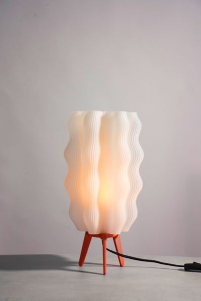Wooj Design The Wavy Lamp In Vermillion At Urban Outfitters