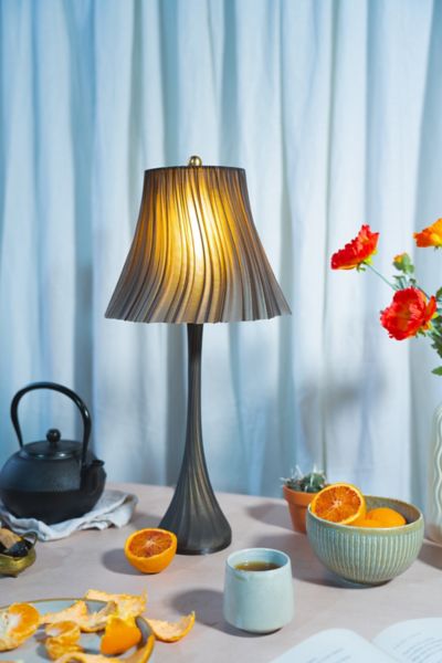 Wooj Design The Pleat Table Lamp In Smoke