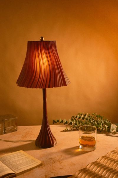 Wooj Design The Pleat Table Lamp In Amber