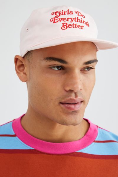 Urban Outfitters Girls Do Everything Better Baseball Hat In Pink, Men's At
