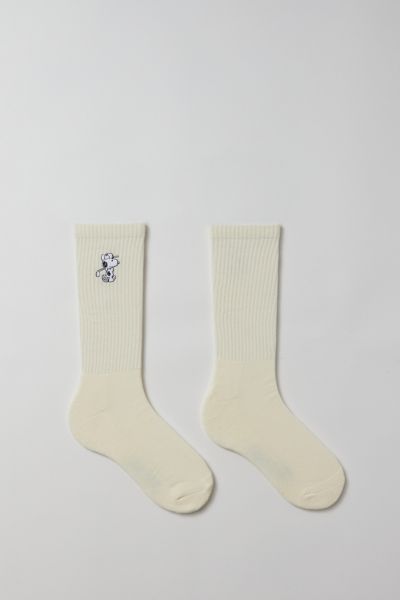 Urban Outfitters Snoopy Golf Crew Sock In Cream, Men's At