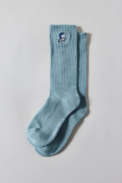 Chaussettes mi-mollet à broderie de golf Snoopy Peanuts