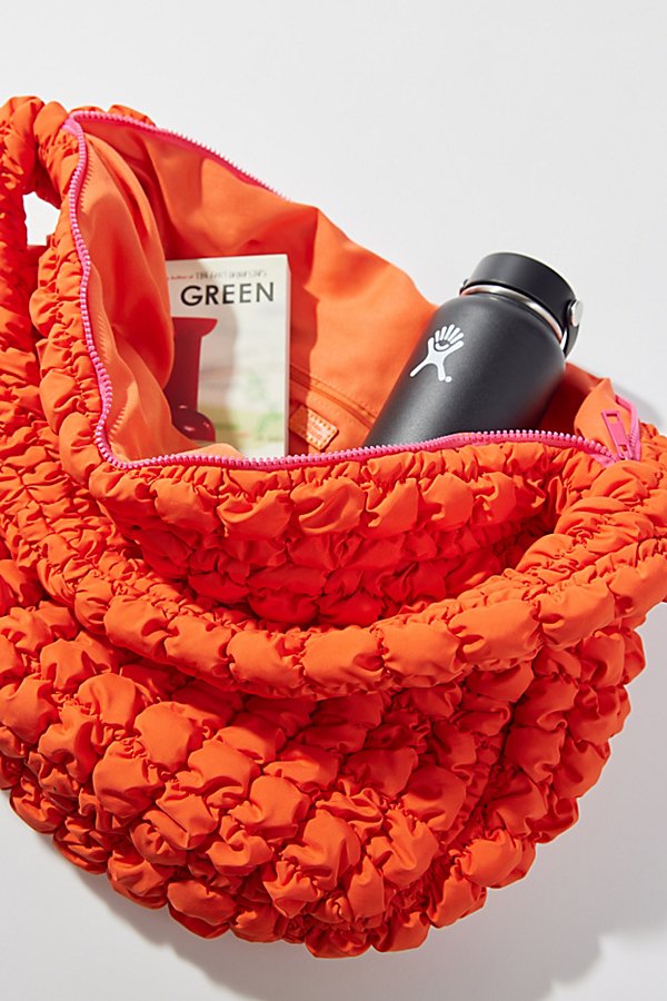 Urban Outfitters Elle Bubble Hobo Bag In Orange