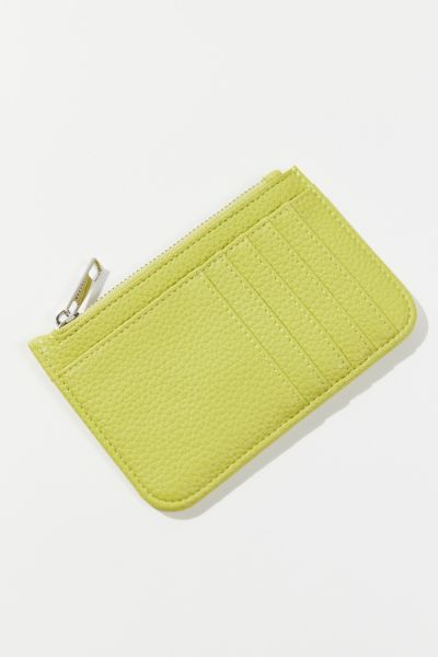 Urban Outfitters Lucy Cardholder Wallet In Chartreuse
