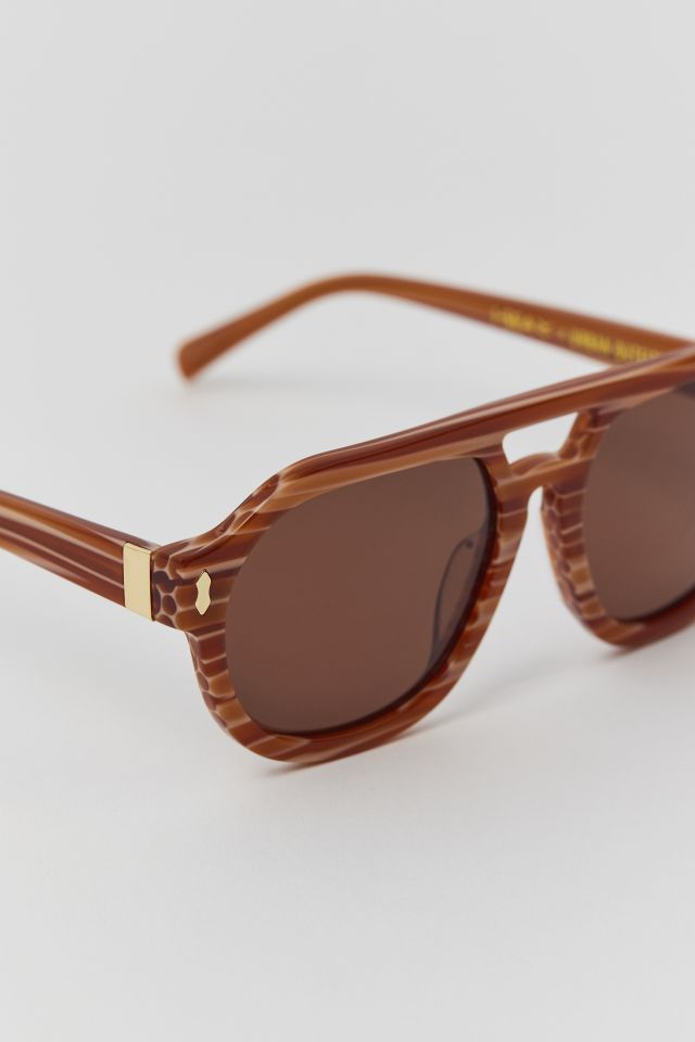 UO Exclusive Ziggy Polarized Aviator Sunglasses #2