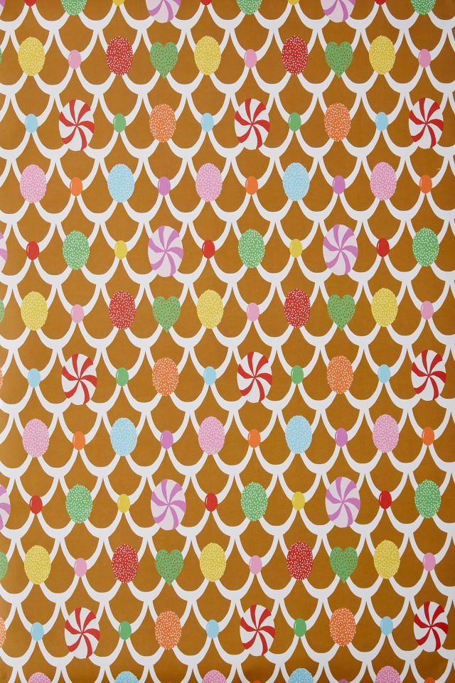 Gingerbread House Roof Wrapping Paper