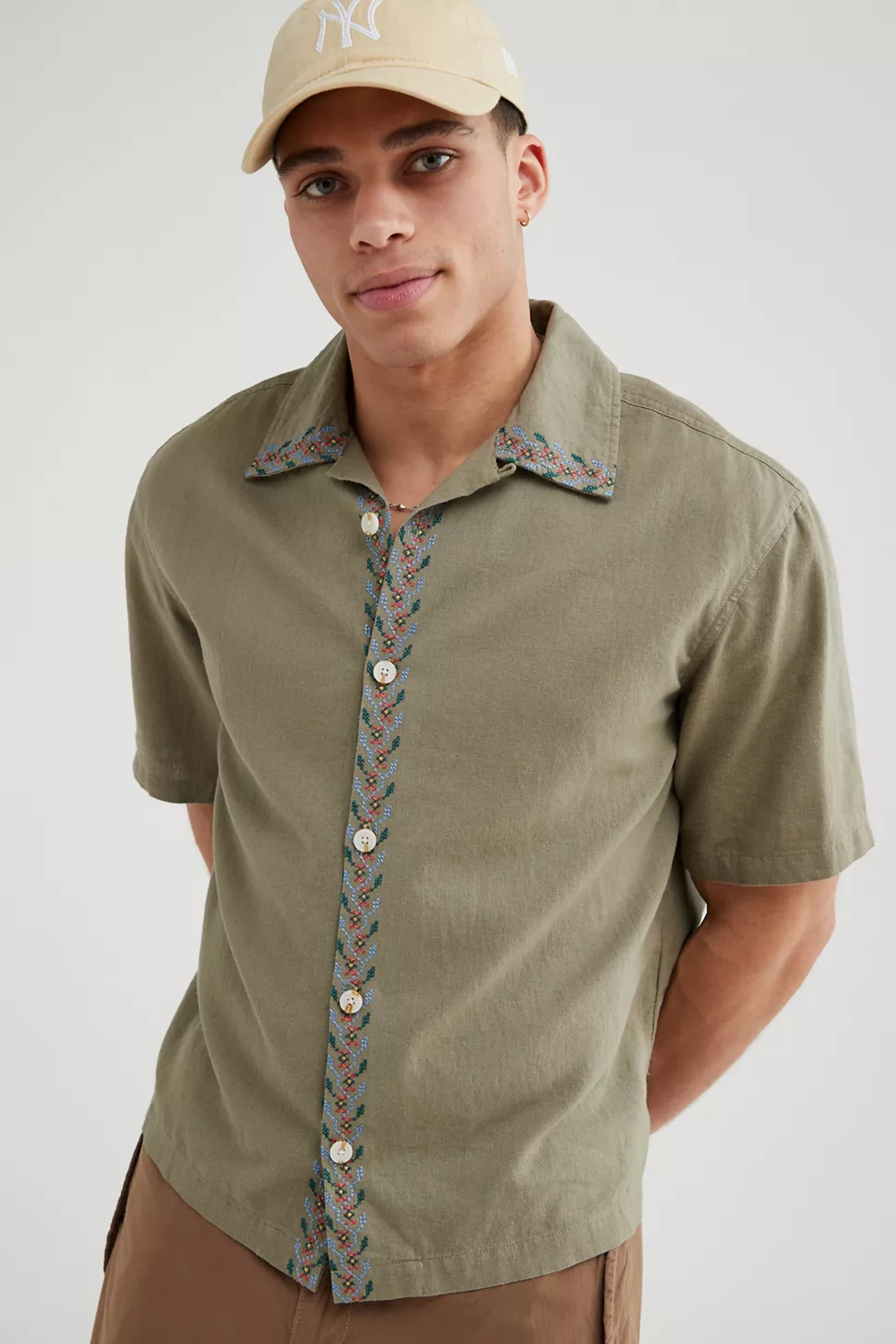 urbanoutfitters.com | BDG Charlie Embroidered Shirt
