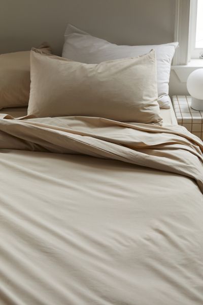 Urban Outfitters Breezy Cotton Percale Duvet Set