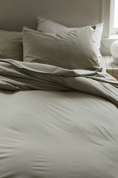 Urban Outfitters Breezy Cotton Percale Duvet Set