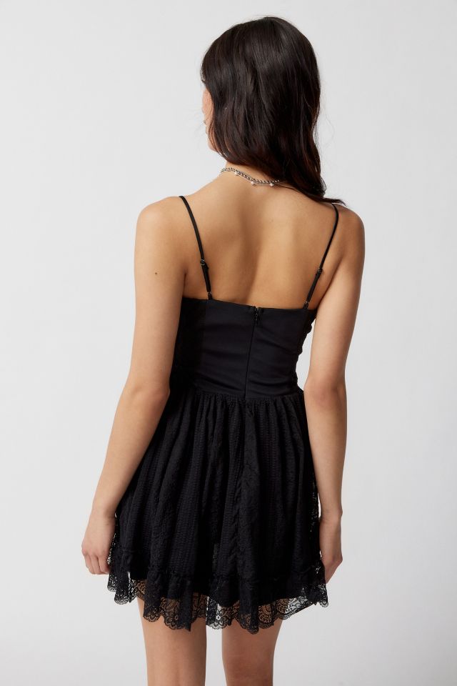 UO Francis Lace Corset Mini Dress #4